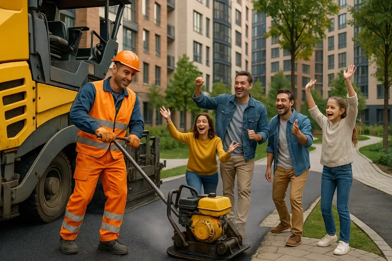 асфальтирование жилого двора